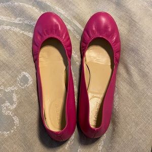 J.Crew ballet pink ballet flats.